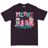 Plum merry christmas pink coffee cups Premium Tee - Jasminsmagicworld