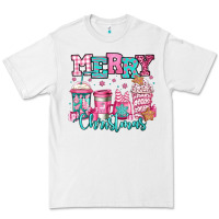 White merry christmas pink coffee cups Premium Tee - Jasminsmagicworld