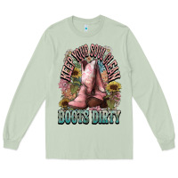 Matcha Keep your soul clean boots dirty Cowboy western Long Sleeve Tee - HowdyJamesFarm