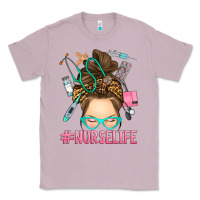 Lilac messy bun nurse life Classic Tee - RanaPortraitStore