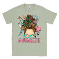 Matcha messy bun nurse life Classic Tee - RanaPortraitStore