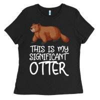 Black this is my significant otter Ladies Tee - Bettercallsaul