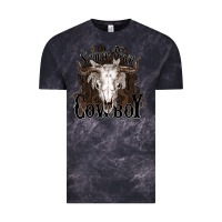 Cloud Black Simmer down Cowboy Vintage Tee - HowdyJamesFarm