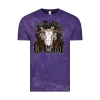 Cloud Purple Simmer down Cowboy Vintage Tee - HowdyJamesFarm