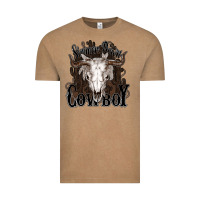 Vintage Coffee Simmer down Cowboy Vintage Tee - HowdyJamesFarm