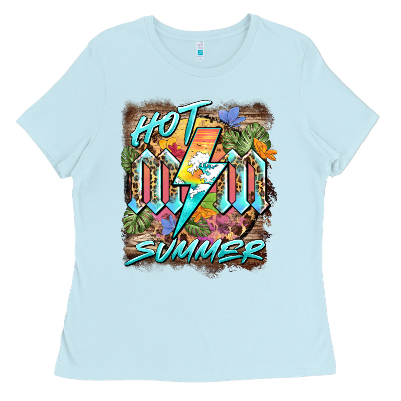 Hot Mom Summer Ladies Tee by BarkalooDesign | Teevron