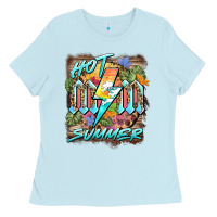Baby Blue hot mom summer Ladies Tee - BarkalooDesign