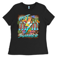 Black hot mom summer Ladies Tee - BarkalooDesign
