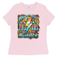 Bubblegum Pink hot mom summer Ladies Tee - BarkalooDesign
