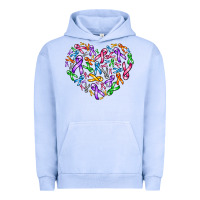 Pigment Grape Ice cancer ribbon heart Urban Hoodie - AdoDesignShop