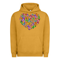 Pigment Peanut Butter cancer ribbon heart Urban Hoodie - AdoDesignShop