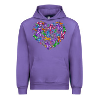 Tulip cancer ribbon heart Urban Hoodie - AdoDesignShop