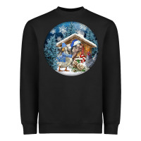 Winter Farm Animals Heavyweight Sweatshirt | Teevron