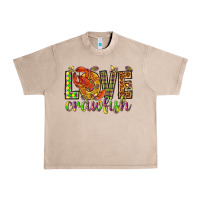French Oak Mardi Gras love Crawfish Urban Heavy Tee - HowdyJamesFarm