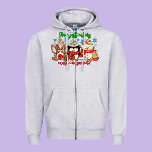 Amiju Sweating Cause Im Bored Zipper Hoodie Designed By Cowhidedigitalart