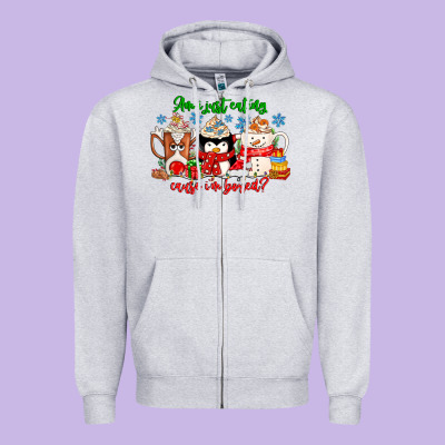 Amiju Sweating Cause Im Bored Zipper Hoodie Designed By Cowhidedigitalart