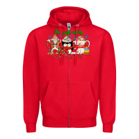 Red amiju sweating cause im bored Zipper Hoodie - CowhideDigitalArt