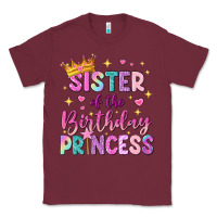 Burgundy sister of the birthday princess Classic Tee - NancyCooperArtShop