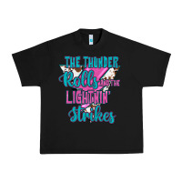 Black The Thunder Rolls And The Lıghtnıng Strikes Urban Heavy Tee - JahusDesignShop
