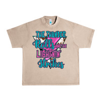 French Oak The Thunder Rolls And The Lıghtnıng Strikes Urban Heavy Tee - JahusDesignShop