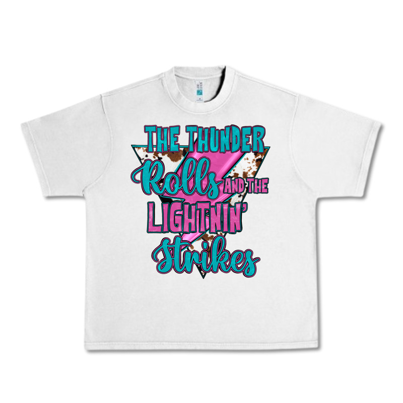 The Thunder Rolls And The Lıghtnıng Strikes Urban Heavy Tee by JahusDesignShop | Teevron