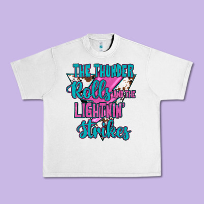 The Thunder Rolls And The Lıghtnıng Strikes Urban Heavy Tee Designed By Jahusdesignshop