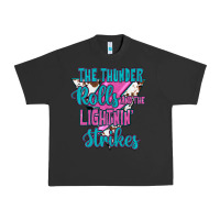 Pigment Black The Thunder Rolls And The Lıghtnıng Strikes Urban Heavy Tee - JahusDesignShop
