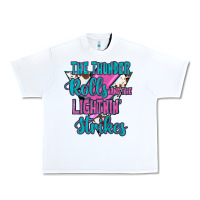 White The Thunder Rolls And The Lıghtnıng Strikes Urban Heavy Tee - JahusDesignShop