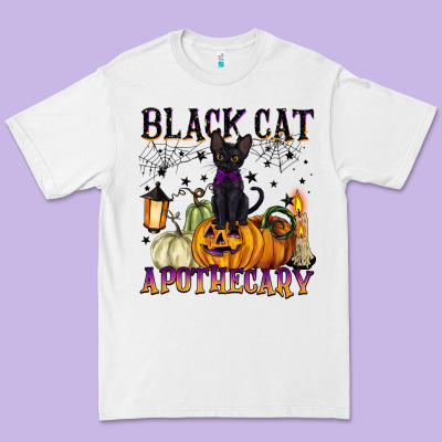 Black Cat Apothecary Premium Tee Designed By Barkaloodesign