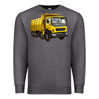 Charcoal Heather dump truck Premium Sweatshirt - Artiststas