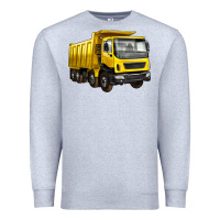 Heather Grey dump truck Premium Sweatshirt - Artiststas