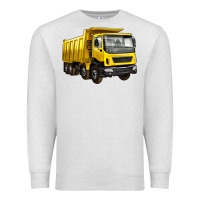Oatmeal Heather dump truck Premium Sweatshirt - Artiststas