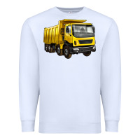 White dump truck Premium Sweatshirt - Artiststas