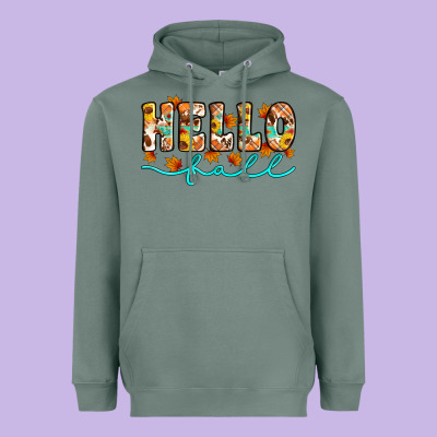 Hello Fall Heavyweight Hoodie Designed By Artiststas