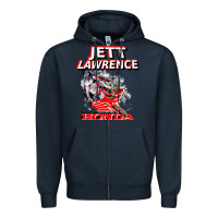 Navy jett lawrence 250 champion leader sx mx champ motocross champion colla Zipper Hoodie - minhPixels