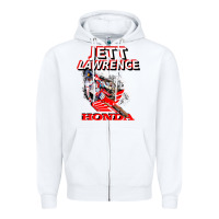 White jett lawrence 250 champion leader sx mx champ motocross champion colla Zipper Hoodie - minhPixels