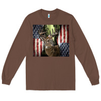 Chestnut usa deer hunting woods Long Sleeve Tee - CowGirlArtShop