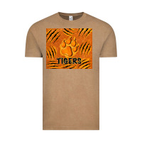 Vintage Coffee tiger paws Vintage Tee - TumblerDesignByShophia