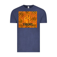 Vintage Denim tiger paws Vintage Tee - TumblerDesignByShophia