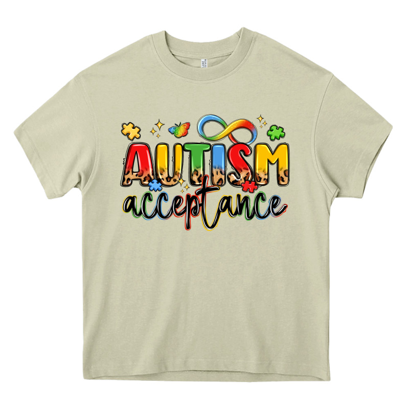 Autism Acceptance Heavy Core Tee by LillyAllenDesigns | Teevron