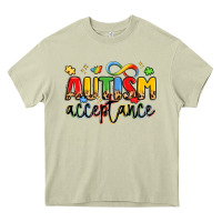 Mossy autism acceptance Heavy Core Tee - LillyAllenDesigns