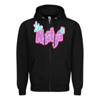 Black like nastya Zipper Hoodie - minhPixels