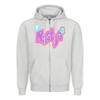 Dove Grey like nastya Zipper Hoodie - minhPixels