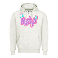Oatmeal Heather like nastya Zipper Hoodie - minhPixels