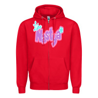 Red like nastya Zipper Hoodie - minhPixels