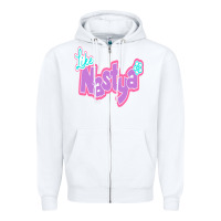 White like nastya Zipper Hoodie - minhPixels