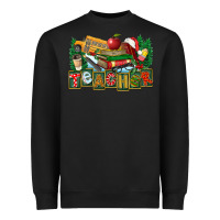 Black Christmas Teacher Heavyweight Sweatshirt - FaDigitalArtStudio