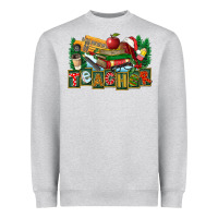Heather Grey Christmas Teacher Heavyweight Sweatshirt - FaDigitalArtStudio