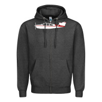 Charcoal Heather Beechcraft Bonanza  Perfect Gift Zipper Hoodie - minhPixels
