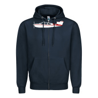 Navy Beechcraft Bonanza  Perfect Gift Zipper Hoodie - minhPixels